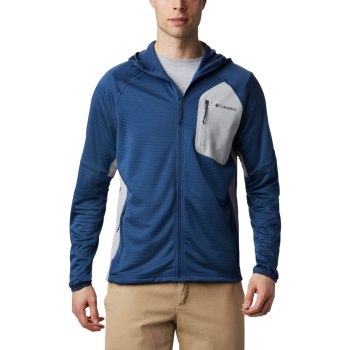 Columbia Muške Jakne - Single Canyon Hooded Fleece Tamno Sive | CXRH-83564